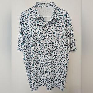 Criquet Mens Mountain Theme Polo